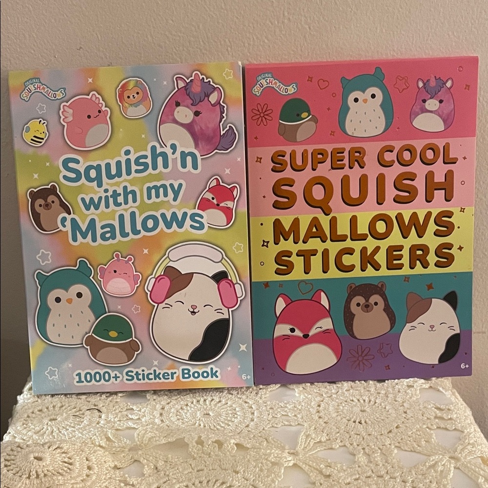 Squishmallows Sticker Book Set - Two books included